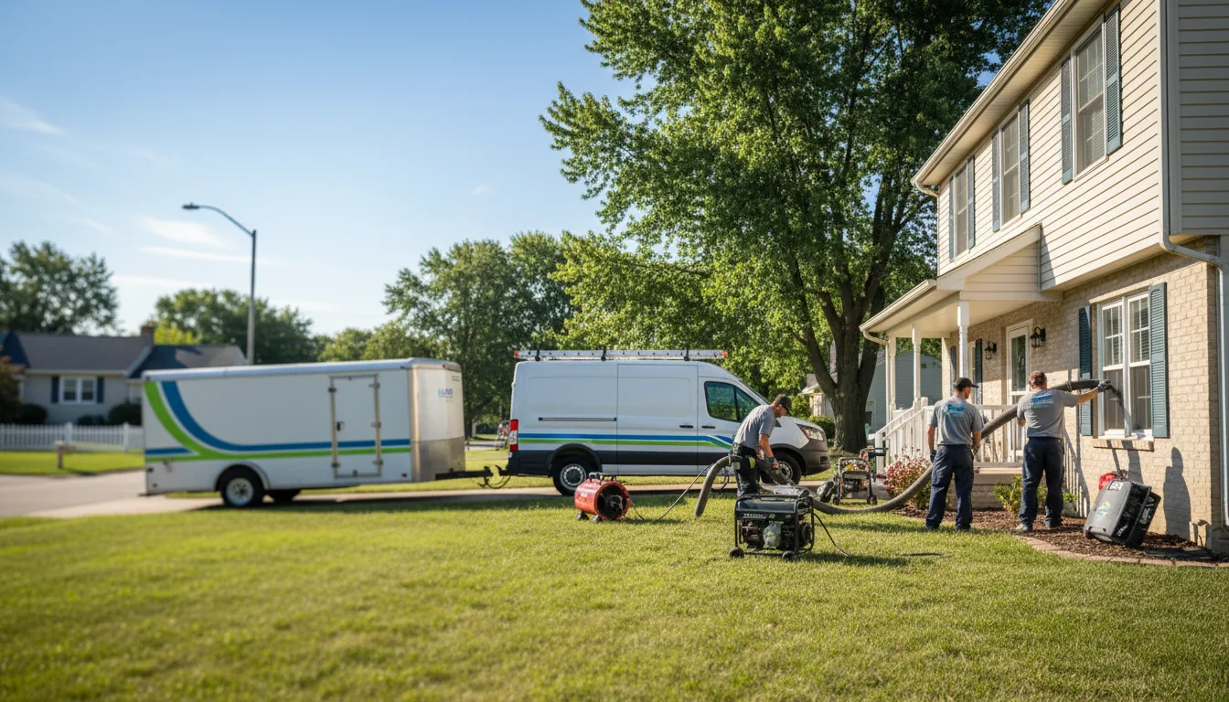 Flooded Basement Restoration And Cleanup With Repair in Versailles, IL near me